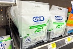 oral-b floss picks on store shelf