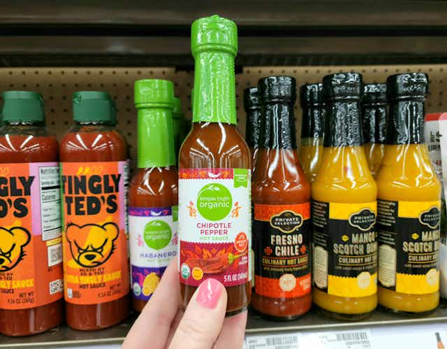 BOGO Free Simple Truth Hot Sauce or Wing Sauce at Kroger card image