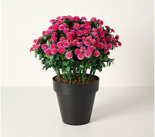 Indoor/Outdoor Potted Faux Mums