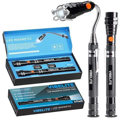 Extendable Magnetic Flashlight 2-Pack