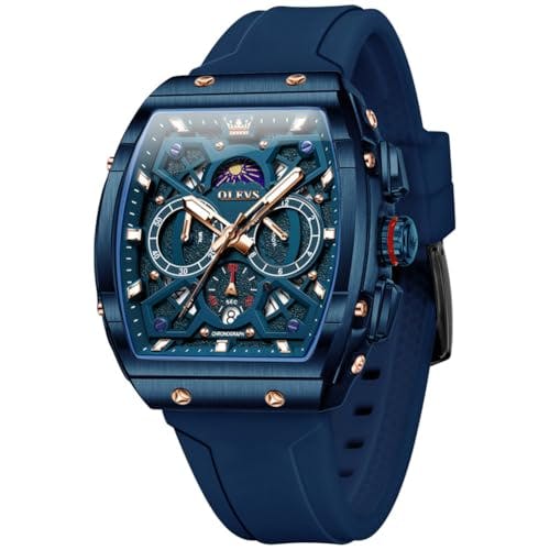 Men's Tonneau Skeleton Watch