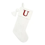 Faux-Fur Knit Christmas Stocking