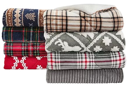 North Pole Trading Co. Sherpa Throw