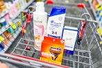 shopping cart with pantene, gillette, secret, head & shoulders