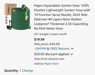 Amazon Expandable Garden Hose 2024