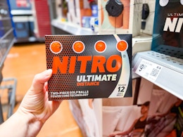 Popular Nitro Ultimate Distance Golf Balls, Down to $5 at Walmart (50% Off) card image
