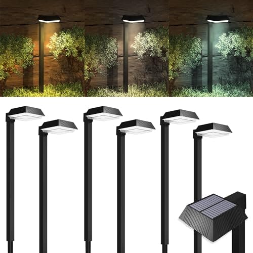 Solar Sidewalk Lights 6-Pack