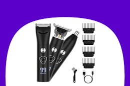 Cordless Hair Clipper and Trimmer Set, Only $13 on Amazon  card image