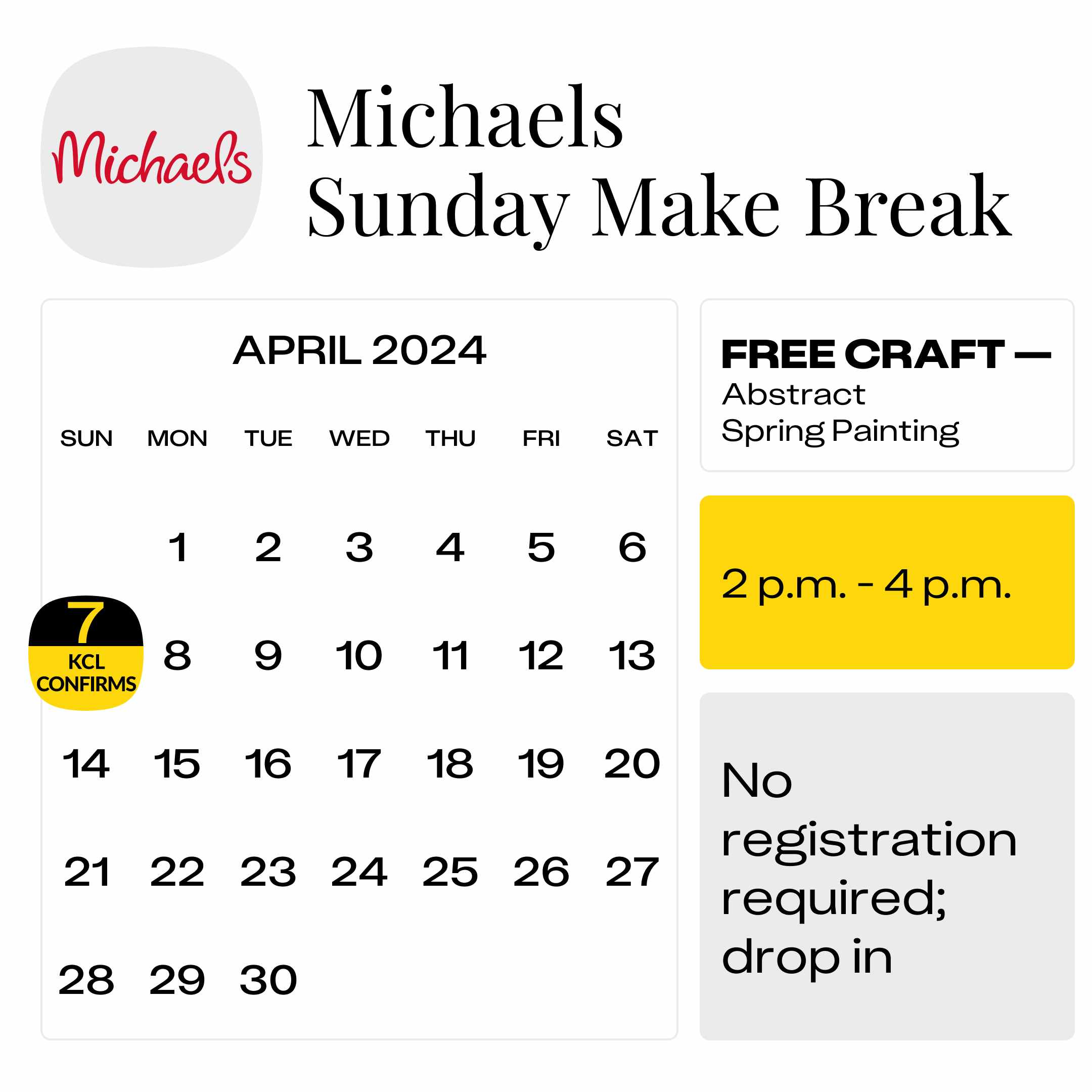 Michaels-Sunday-Make-Break April 7 2024