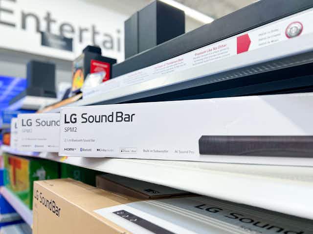 Highly Rated LG Soundbar on Sale at Walmart — Pay $89 (Reg. $129) card image