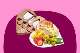 Heart Shaped Cheese and Charcuterie Board