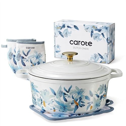 Carote Enameled Cast Iron Dutch Oven