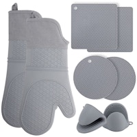 Silicone Oven Mitt Set