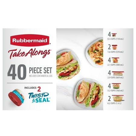 Rubbermaid TakeAlongs 40-Piece Set