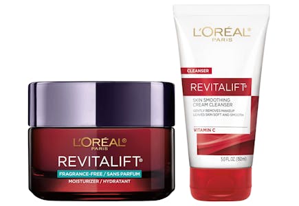2 L'Oréal Paris Skincare Products