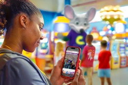 Chuck E. Cheese Coupons: Grab FREE Dippin' Dots on May 14 card image
