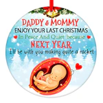 Funny Pregnant Christmas Ornament