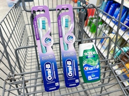 crest and oral-b items in walgreens cart