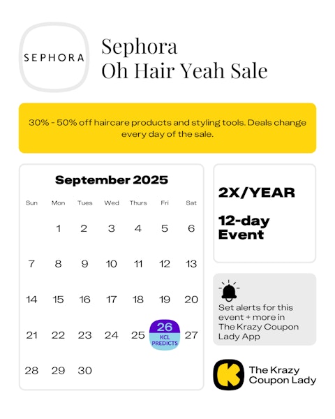 Sephora Oh Hair Yeah 2025 Dates