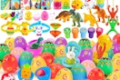 45 Plastic Easters Egg+55 Easter Egg Fillers Toys, Easter Eggs Filled, Easter Basket Stuffers