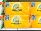 bounty paper towels sitting on a target shelf