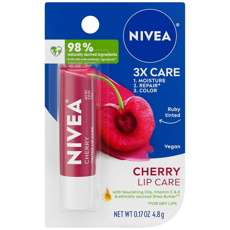 2 Nivea Tinted Lip Balms