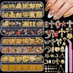 Gold Nail Charms Kit