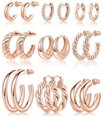 Hoop Earrings 9-Pack