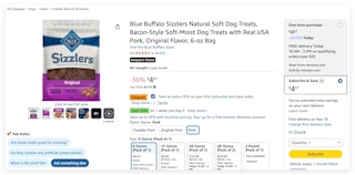 Blue Buffalo Sizzlers Natural Soft Dog Treats