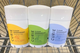 Get a $5 Rebate for Curie Natural Deodorant at Walmart (Many Scents) card image