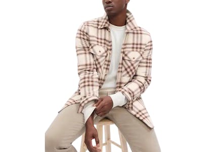 Gap Factory Men's Flannel Shirt Jacket