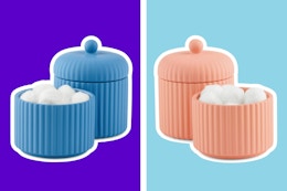 Two Mainstays By Becky G. & Alejandra 3-Piece Stacked Bathroom Canisters