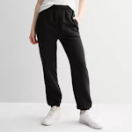 Juniors' Foldover Fleece Jogger Pants