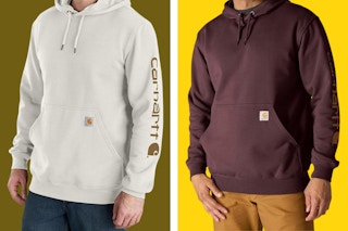 Carhartt Mens Loose Fit Midweight Logo Sleeve Graphic Sweatshirt