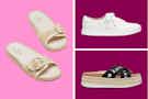 Collage of Kate Spade Sandals and Sneakers
