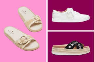 Collage of Kate Spade Sandals and Sneakers