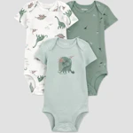 Baby Short Sleeve Bodysuit 3-Pack