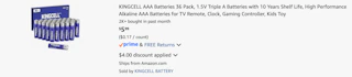 Amazon KINGCELL AAA Batteries 2026