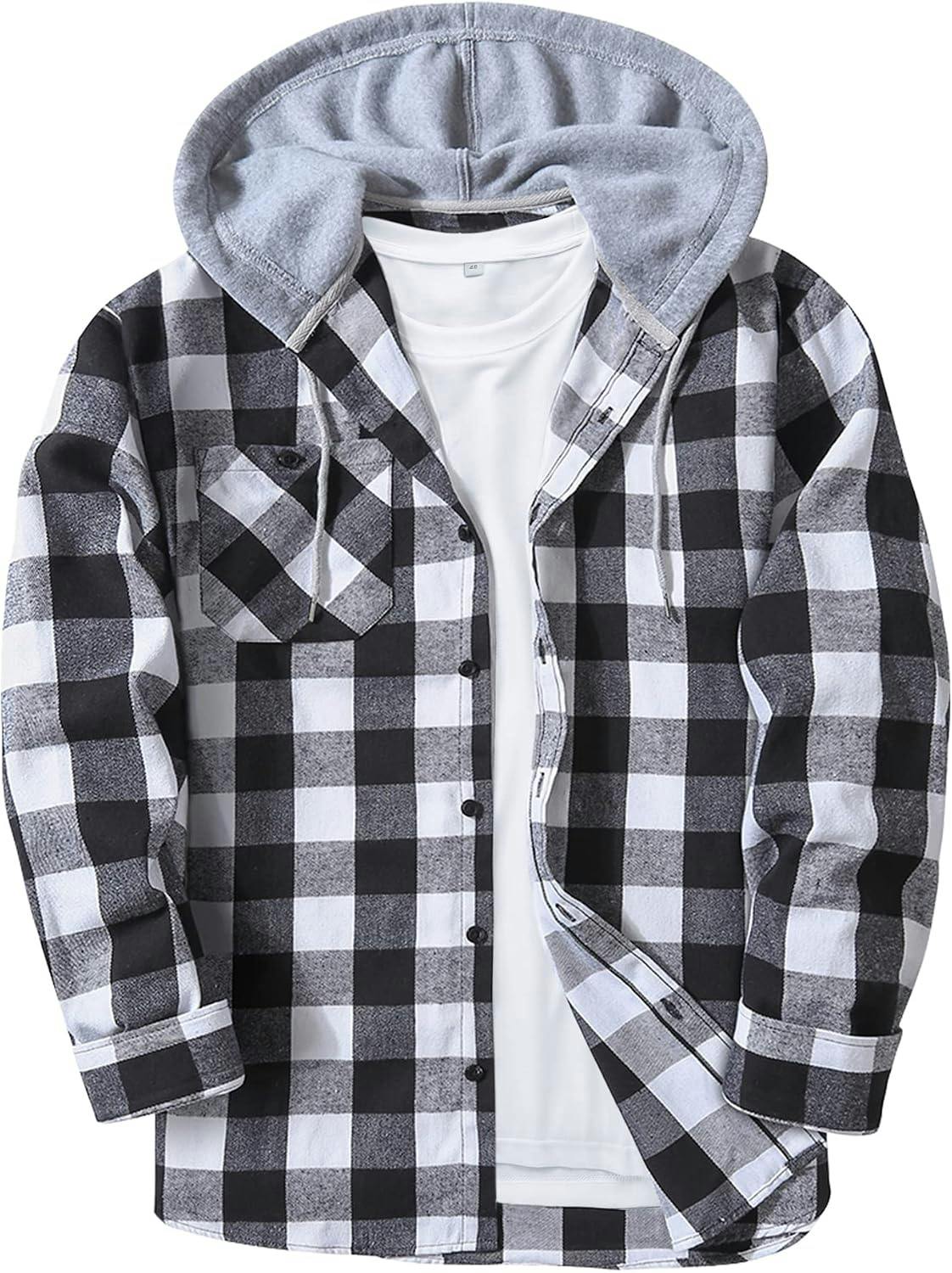 Men's Flannel Hoodie