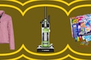 women's pink jacket, green and black eureka vacuum, Crayola chemistry set for kids