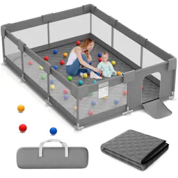 Large Baby Playpen with Mat