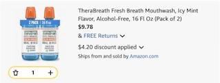 Therabreath Amazon receipt