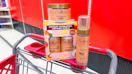 3 sheamoisture hair care products sitting on a target cart