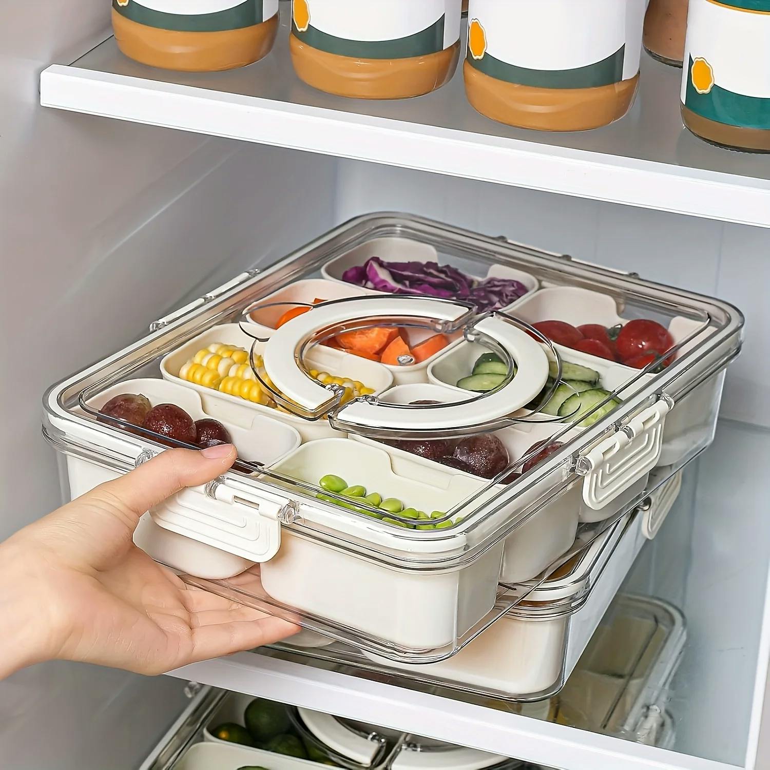 8-Compartment Snack Tray