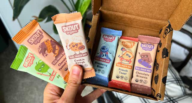 Skout Organic Bars Starter Kit, Only $9 Shipped card image