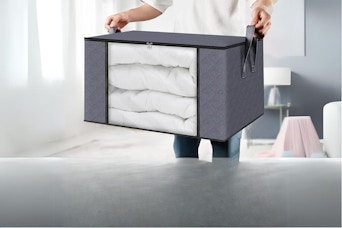 Foldable Storage Containers , Grey, 