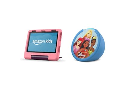 Fire HD 8 Kids' Tablet + Echo Pop