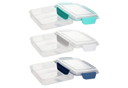 Lock Top Sandwich Containers 24-Pack