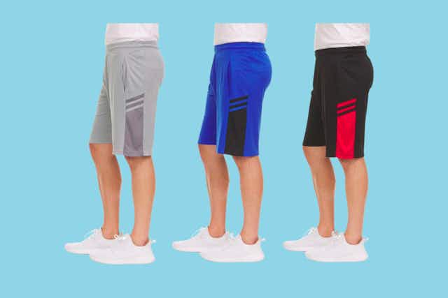 Men's Active Athletic Shorts 3-Pack, Just $25 Shipped at Tanga card image