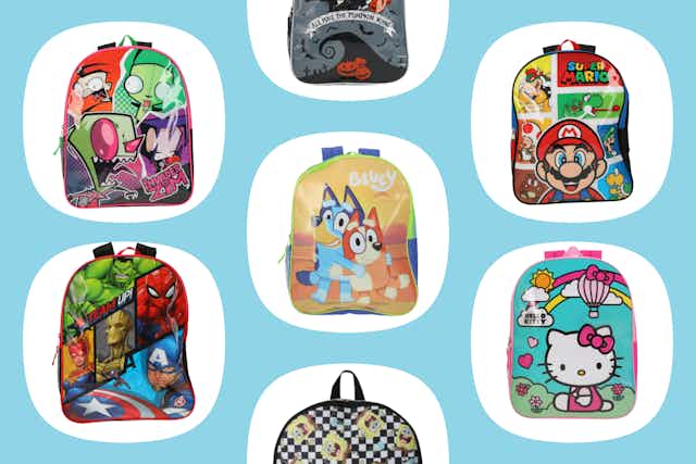 Five Below Has Bluey, Hello Kitty, and More Backpacks for Only $5 card image